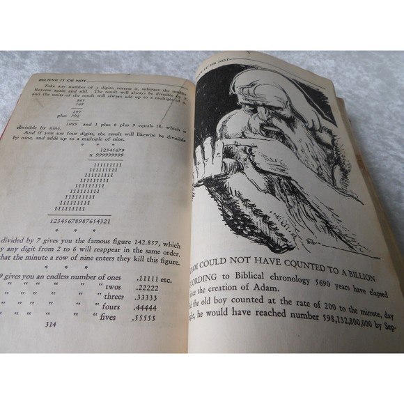 1934 Ripley's Big Book of Believe it or Not- Vintage - Oddities - Rare - Unusual - Picture 7 of 16